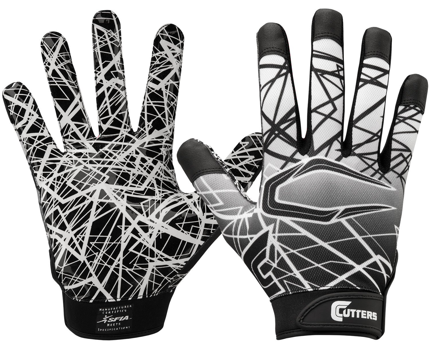 Cutters Youth Game Day Football Receiver Gloves